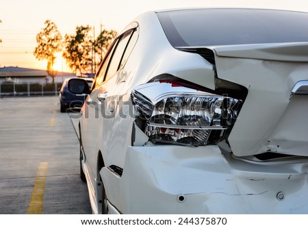 crashed car