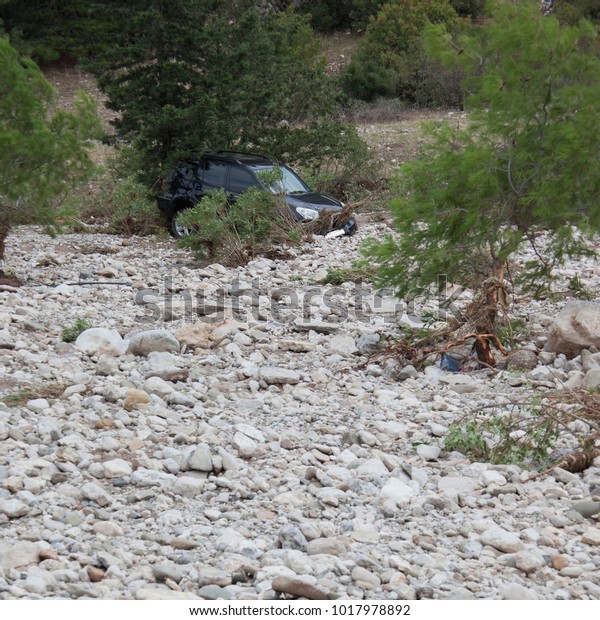 Crashed Car in Riverbed\
- Olympos, Turkey
