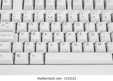 Crashed Computer Message On Keyboard Stock Photo 1115111 | Shutterstock