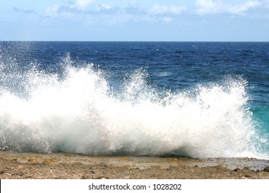 Crashing waves