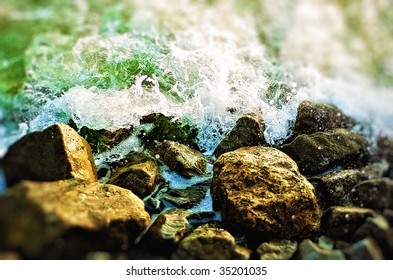 crashing waves