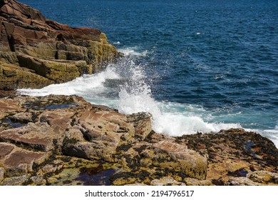 Crashing Waves On Coastal Maine