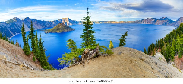 Crater Lake National Park In Autumn, Oregon, USA