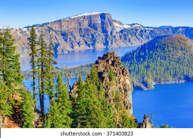 Crater Lake National Park In Autumn, Oregon, USA