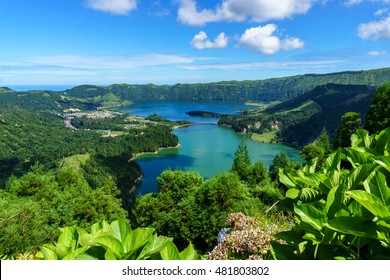 Crater On Sao MIguel Island