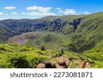 The crater of the volcano is definitely one of the highlights of the island of Faial, Azores. The view of the rest of the island and Pico is magnificent.