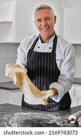 Craving Carbs Ive Got You Covered. Portrait Of A Mature Man Preparing Freshly Made Pasta.