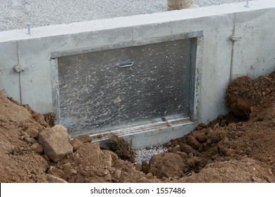 Crawl Space Door On New House