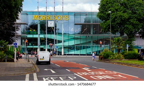 Crawley West Sussex August 2019 UK  Morrison's supermarket in our town 