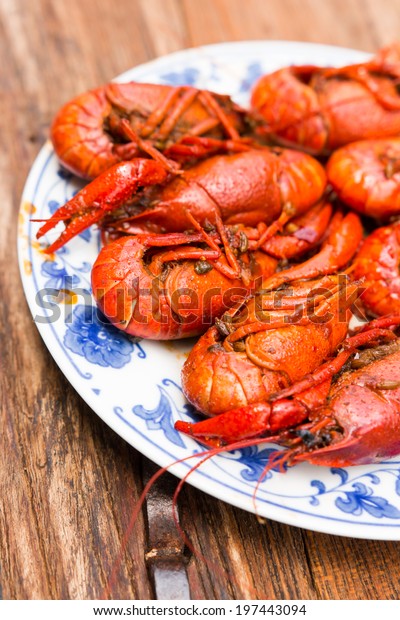 Crayfish Spicy Crayfish Chinese Favorite Food Foto de stock 197443094 ...