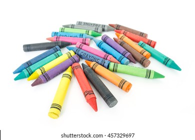 crayon drawing border multicolored background