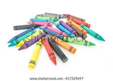 crayon drawing border multicolored background