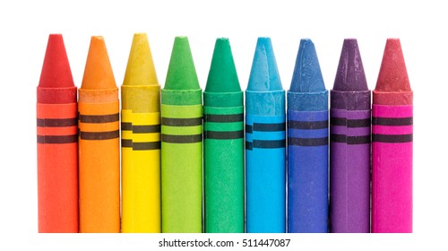 Crayon Isolated On White Background