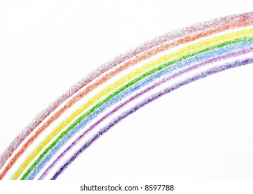 Crayon Rainbow Drawing