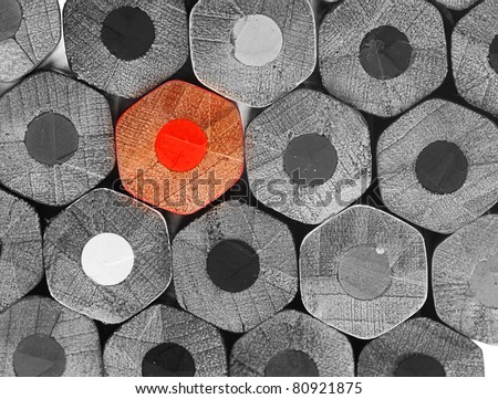 crayons stack texture, black and white