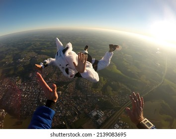 Crazy Easter Bunny Costume Skydiver