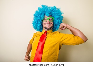 3,704 Funny Man Blue Wig Images, Stock Photos & Vectors | Shutterstock