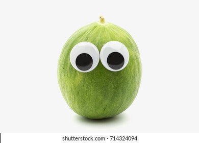 Coconut Googly Eyes On White Background Stock Photo 634546313 ...