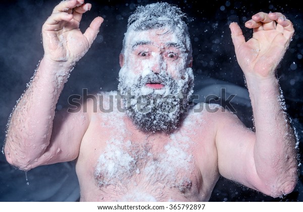Snow Naked Funny Crazy - a Royalty Free Stock Photo from 