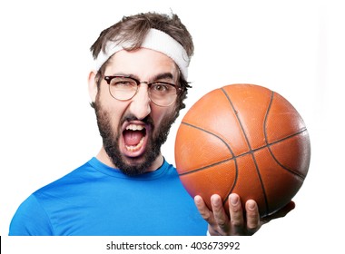 Crazy Sports Man.funny Expression