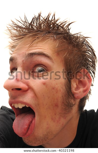 Crazy Wacky Ugly Man Crooked Teeth Stock Photo (Edit Now) 40321198