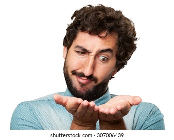 Crazy Young Man Showing Stock Photo 307006439 | Shutterstock