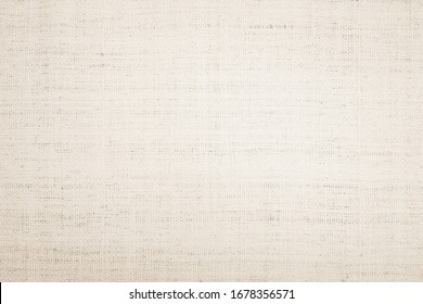 Cream Abstract Cotton Towel Mock Up Template Fabric On Background. Cloth Wallpaper Of Artistic Grey Wale Linen Canvas Texture. Cloth Blanket Or Curtain Of Pattern And Copy Space For Text Decoration.