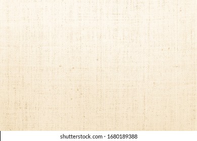 Cream Abstract Cotton Towel Mock Up Template Fabric On Background. Cloth Wallpaper Of Artistic Grey Wale Linen Canvas Texture. Cloth Blanket Or Curtain Of Pattern And Copy Space For Text Decoration.