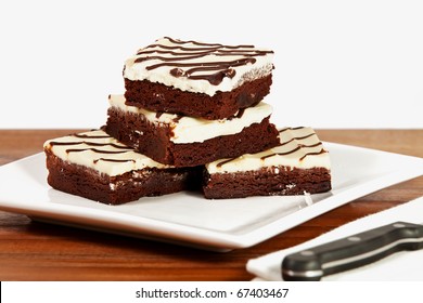 Cream Cheese Iced Brownie