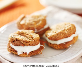 Cream Filled Carrot Cake Cookies