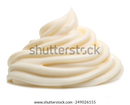 Cream Isolated On White Background Stock Photo (Edit Now) 249026155