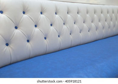 Cream Leather Sofa Texture Background.