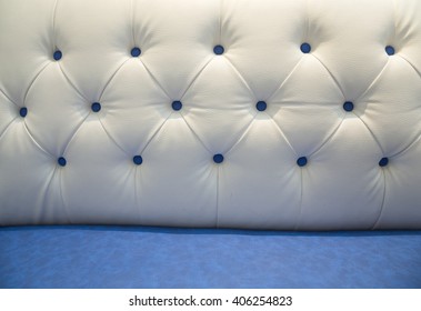 Cream Leather Sofa Texture Background.