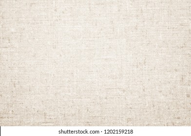 Cream Pastel Abstract Hessian Or Sackcloth Fabric Or Hemp Sack Texture Background. Wallpaper Of Artistic Wale Linen Canvas. Blanket Or Curtain Of Cotton Pattern With Copy Space For Text Decoration.