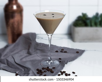 Creamy Expresso Martini Cocktail Display