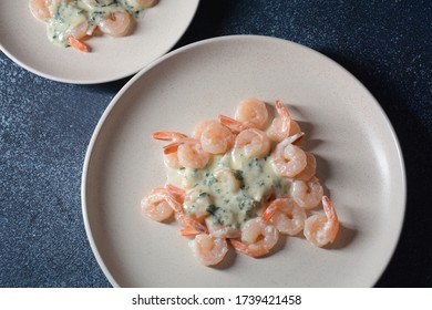 Creamy Garlic Shrimp With Parmesan