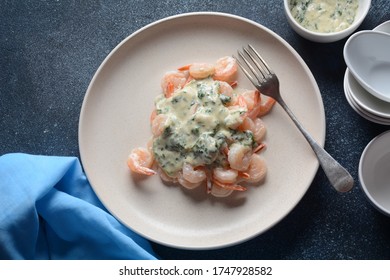 Creamy Garlic Shrimp With Parmesan