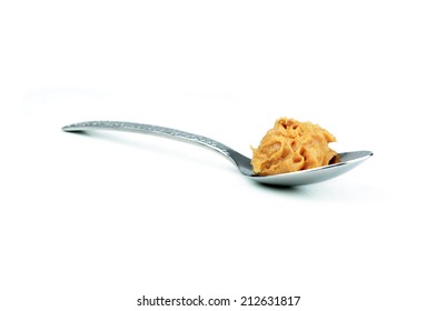 Creamy Peanut Butter In A Spoon