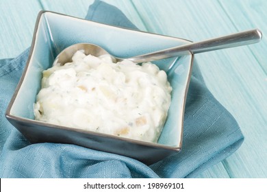 Creamy Potato Salad. Typical BBQ Side Dish. 