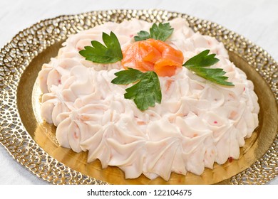 Creamy Salmon Mousse Pie