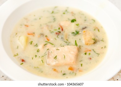 Creamy Soup With Salmon