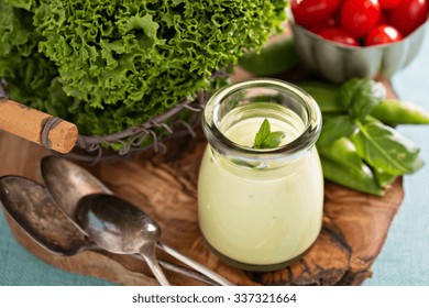 Creamy Vegan Avocado Sauce Or Salad Dressing