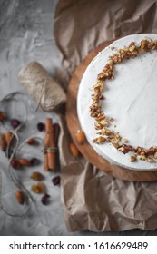 Creamy Vegan Vanilla Cake. Carrot Cake