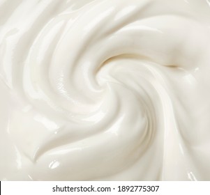 Creamy White Swirl Of Yoghurt