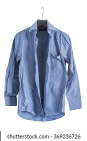 Creased Blue Shirt