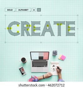 Create Creative Ideas Thinking Thoughts Concept