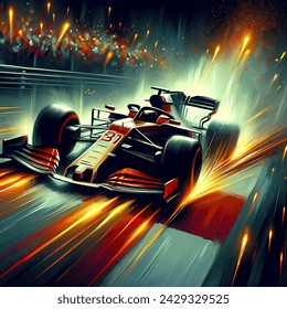 Cartoon Artistic Image Formula 1 Race AI-generated image 2580177551 ...