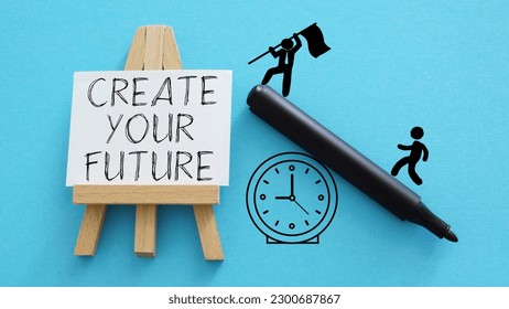 Create your future is shown using a text - Shutterstock ID 2300687867