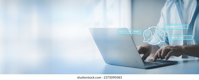 Creating a data set for AI generated to follow human-input instructions, using artificial intelligence technology to help reduce business processes. Artificial intelligence and AI technology concept.