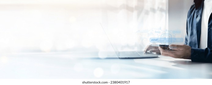 Creating a data set for AI generated to follow human-input instructions, using artificial intelligence technology to help reduce business processes. Artificial intelligence and AI technology concept.